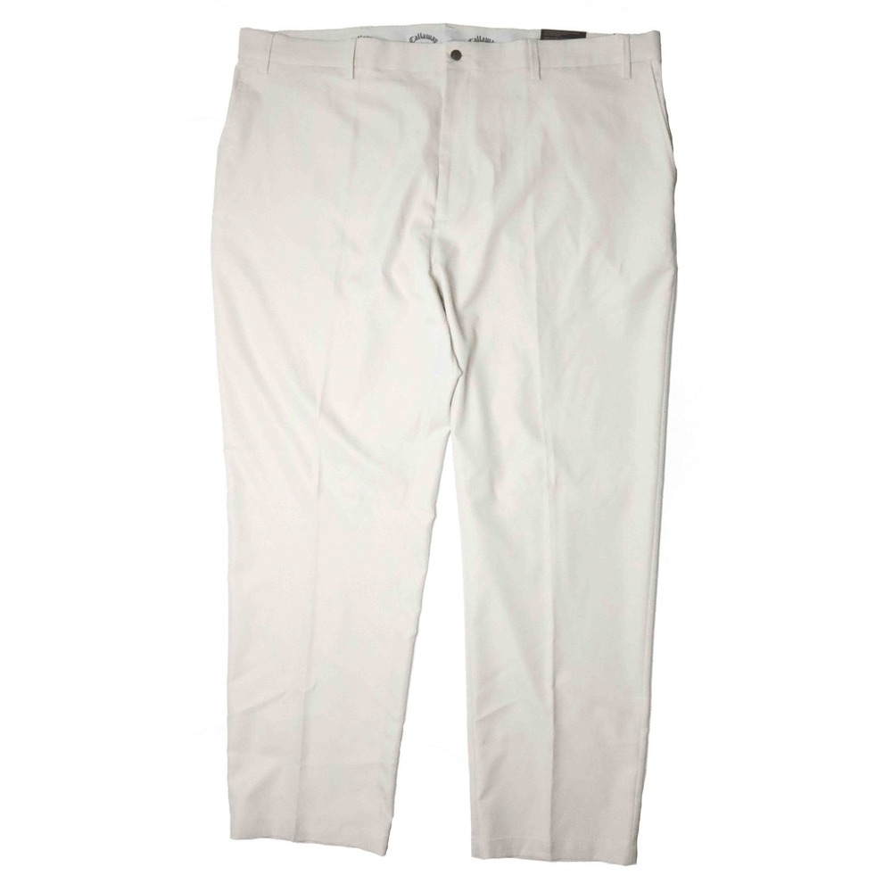 NWT Callaway Pro Spin 3.0 Beige Active Waistband UPF 50 Golf Pants Mens 48 x 32
